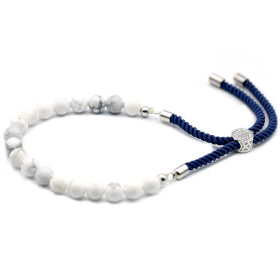 925 Silver Plated Crystal String Bracelet