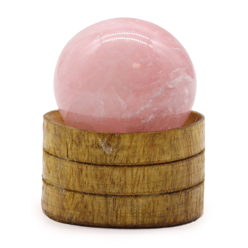 Hand Carved 40/50mm Crystal Sphere with Stand