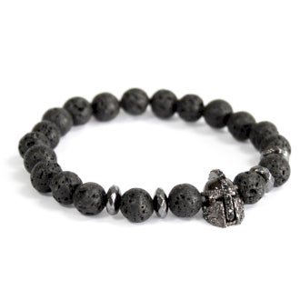 Lava Stone Knight Bracelet