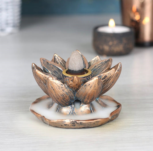 Bronze Lotus Backflow Burner