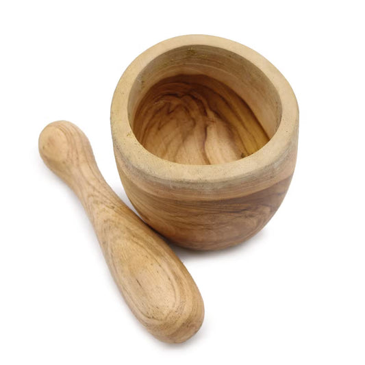 Ergo Teak Pestle & Mortar Small