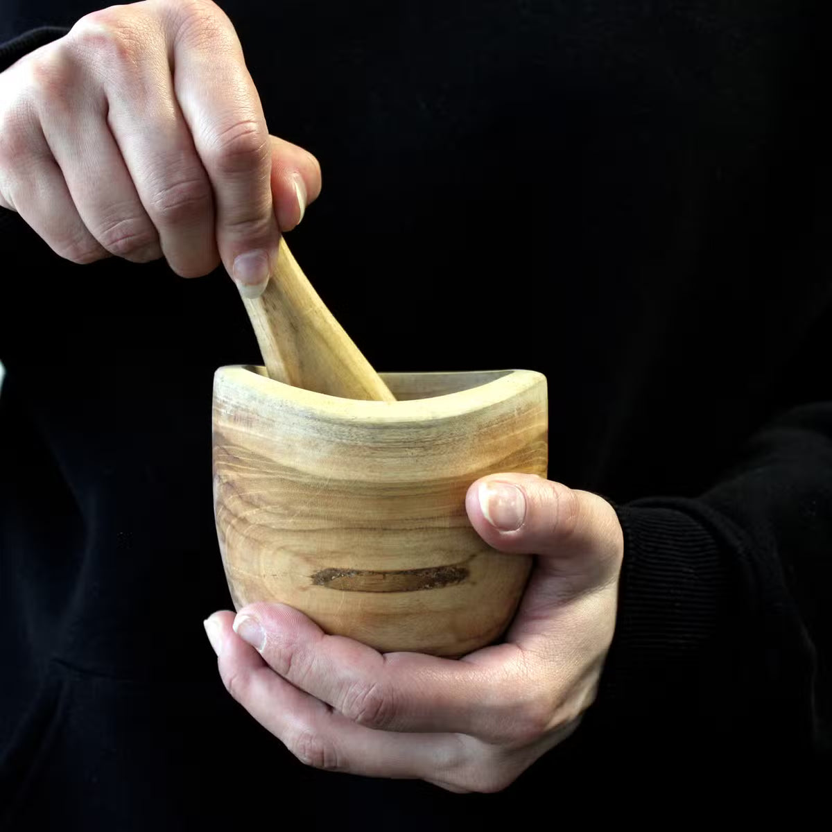 Ergo Teak Pestle & Mortar Small