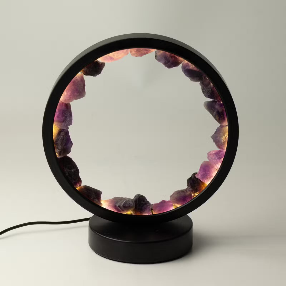 Crystal Halo Lamp - Amethyst