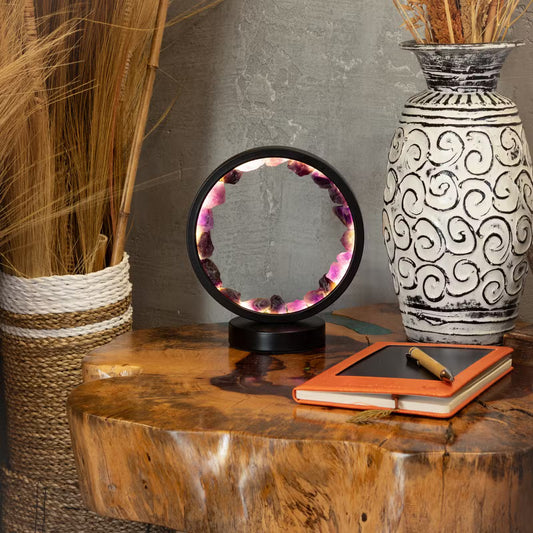 Crystal Halo Lamp - Amethyst