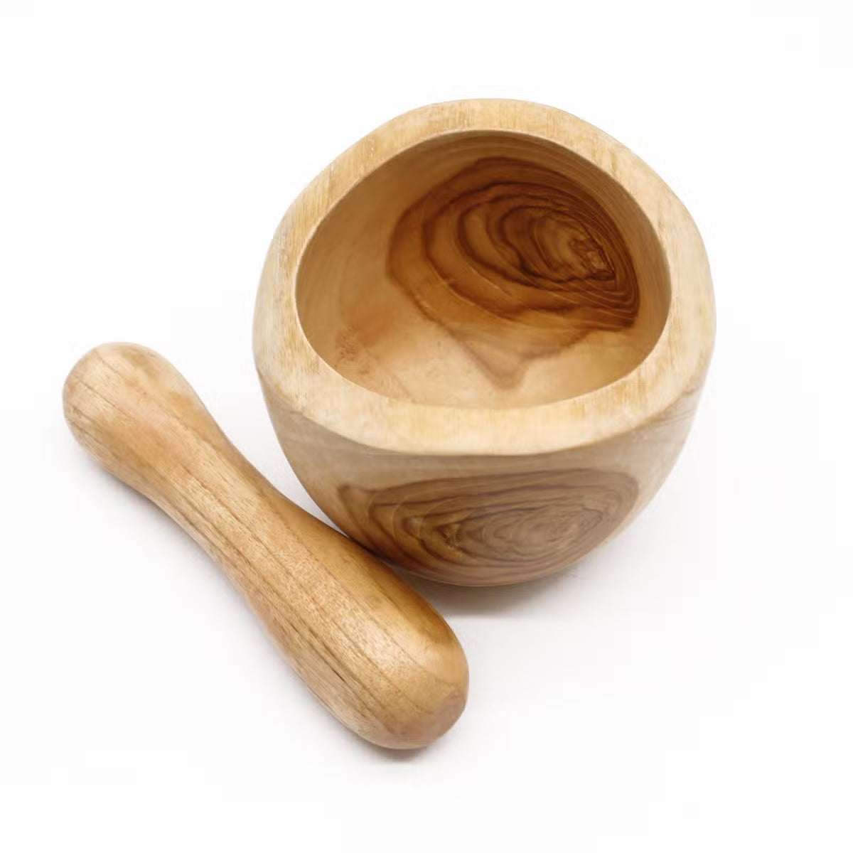 Ergo Teak Pestle & Mortar Medium