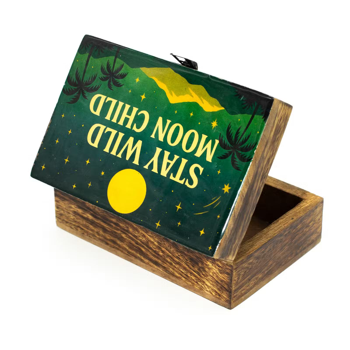 Medium Enamelled Box - Stay Wild Moon Child