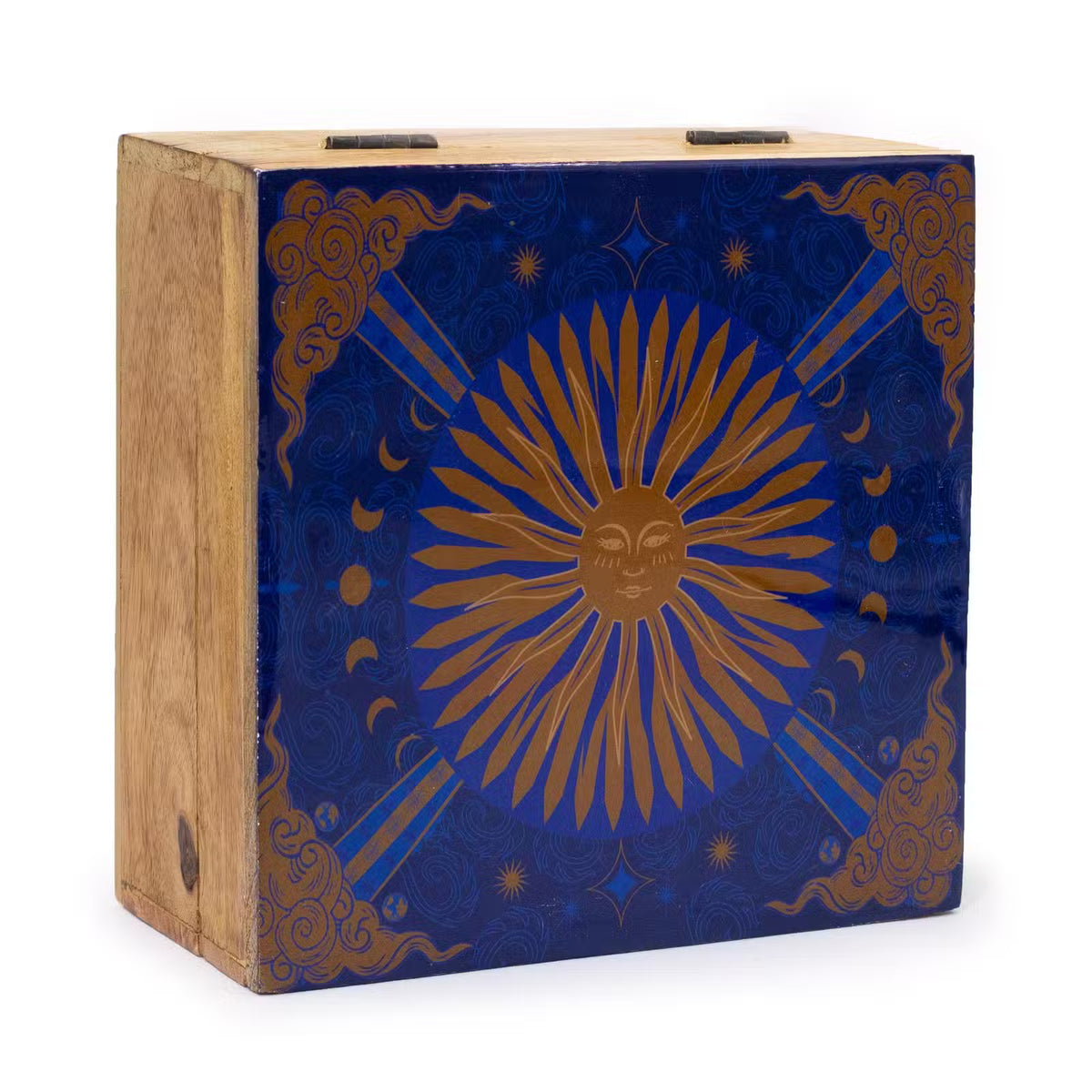 Hop Hare Medium Enameled Square Box - The Sun
