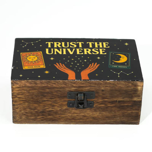 Medium Enamelled Box - Trust the Universe