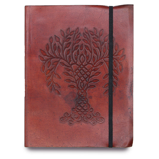 Tree of Life Vegetable Tanned Leather Notebook