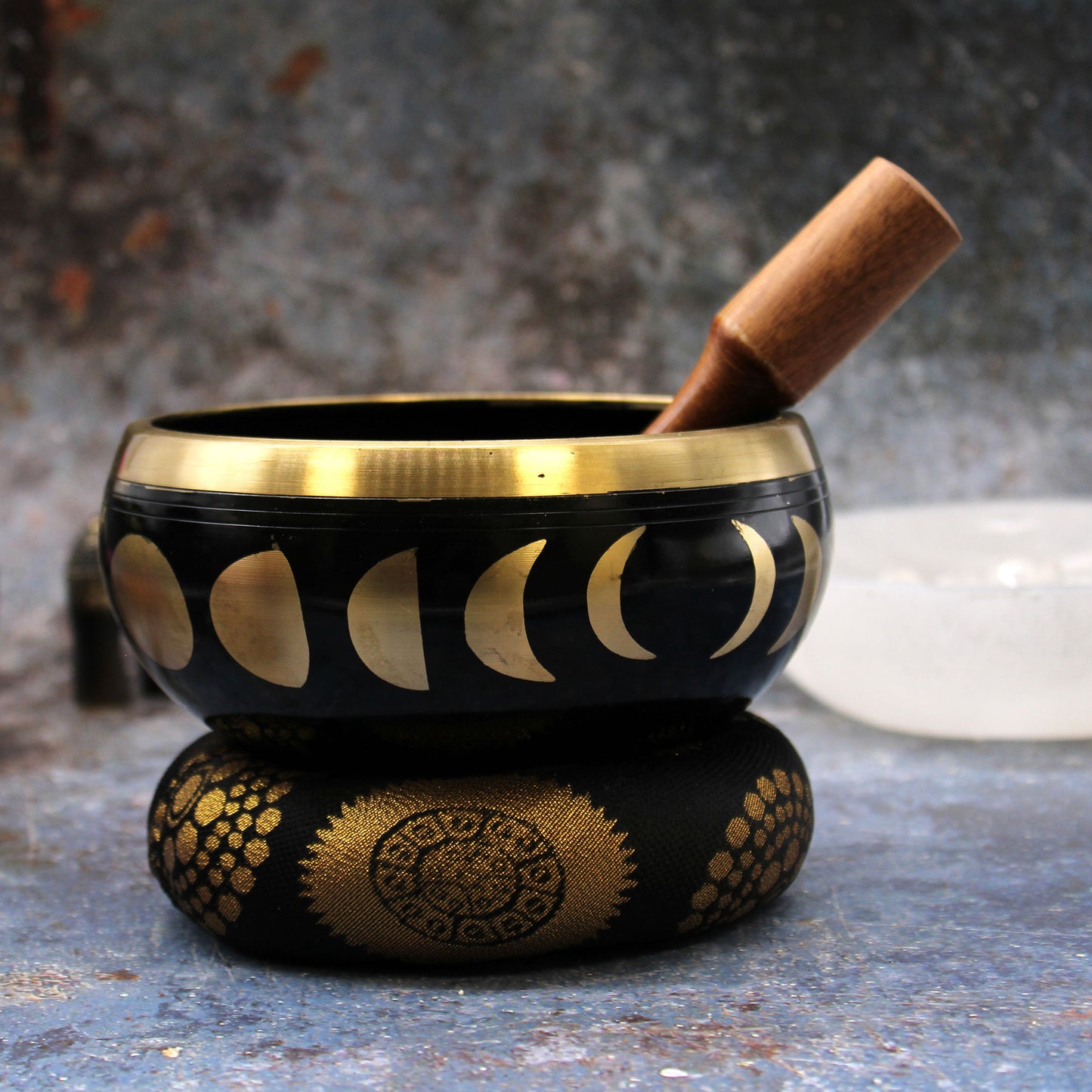 Moon Phases Large Singing Bowl 14cm