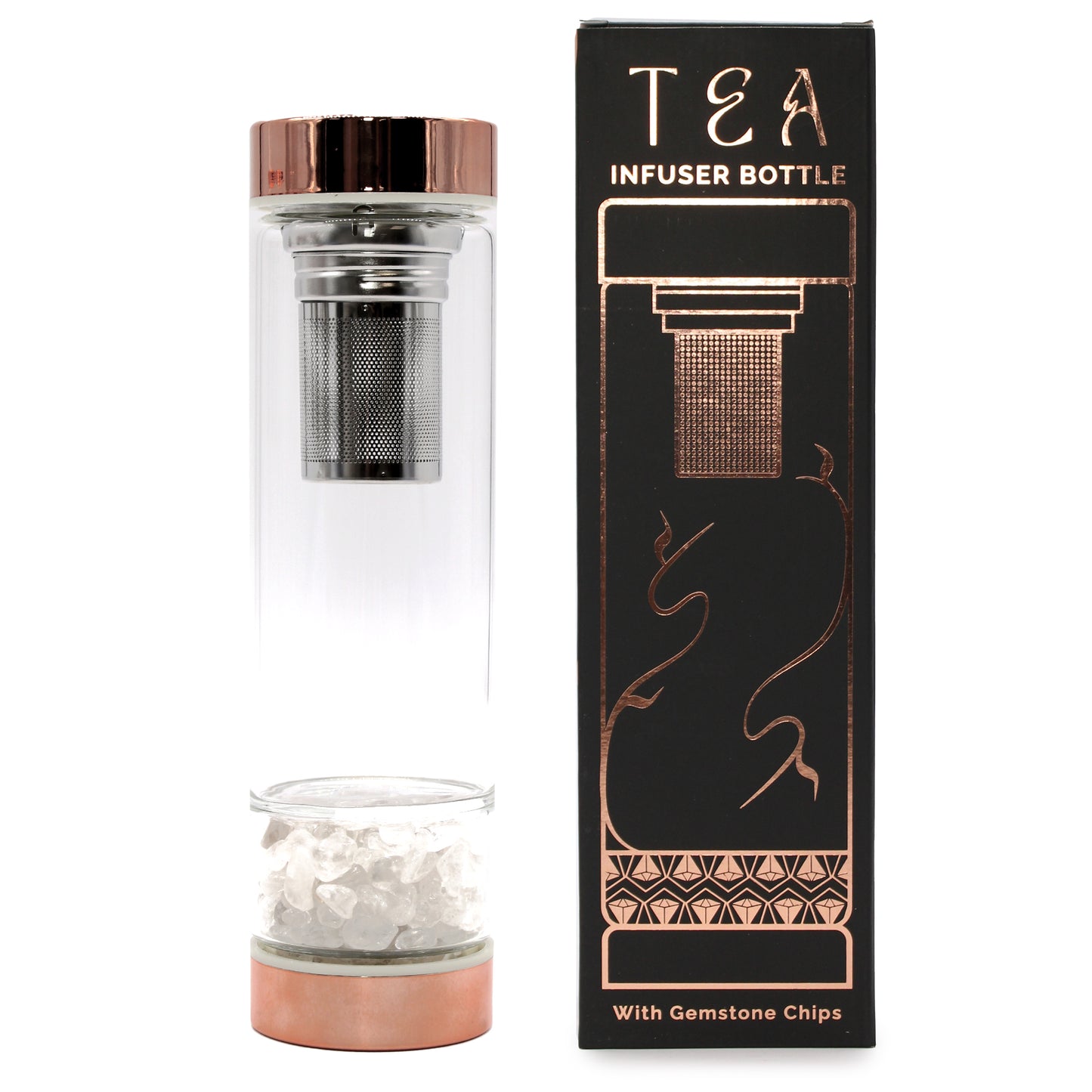 Crystal Tea Infuser Bottle