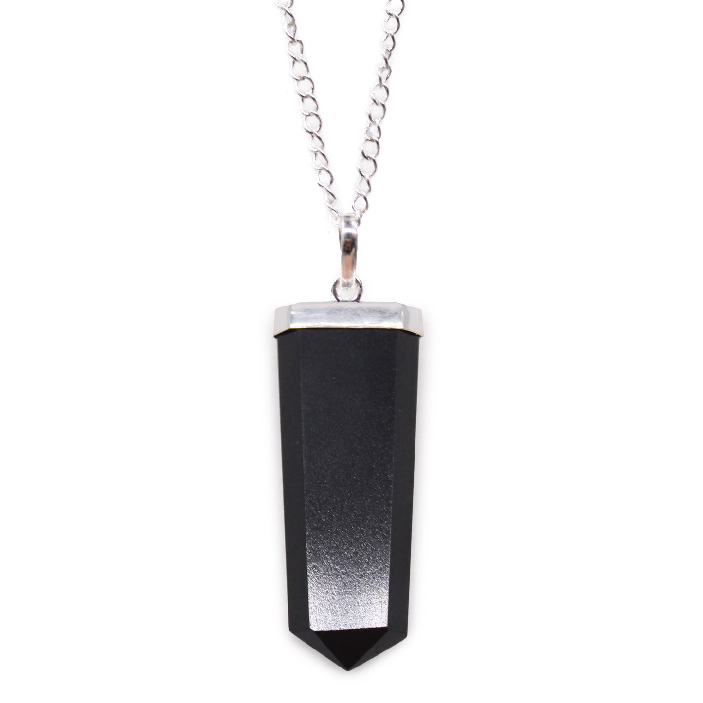Crystal Flat Point Pendant on Chain