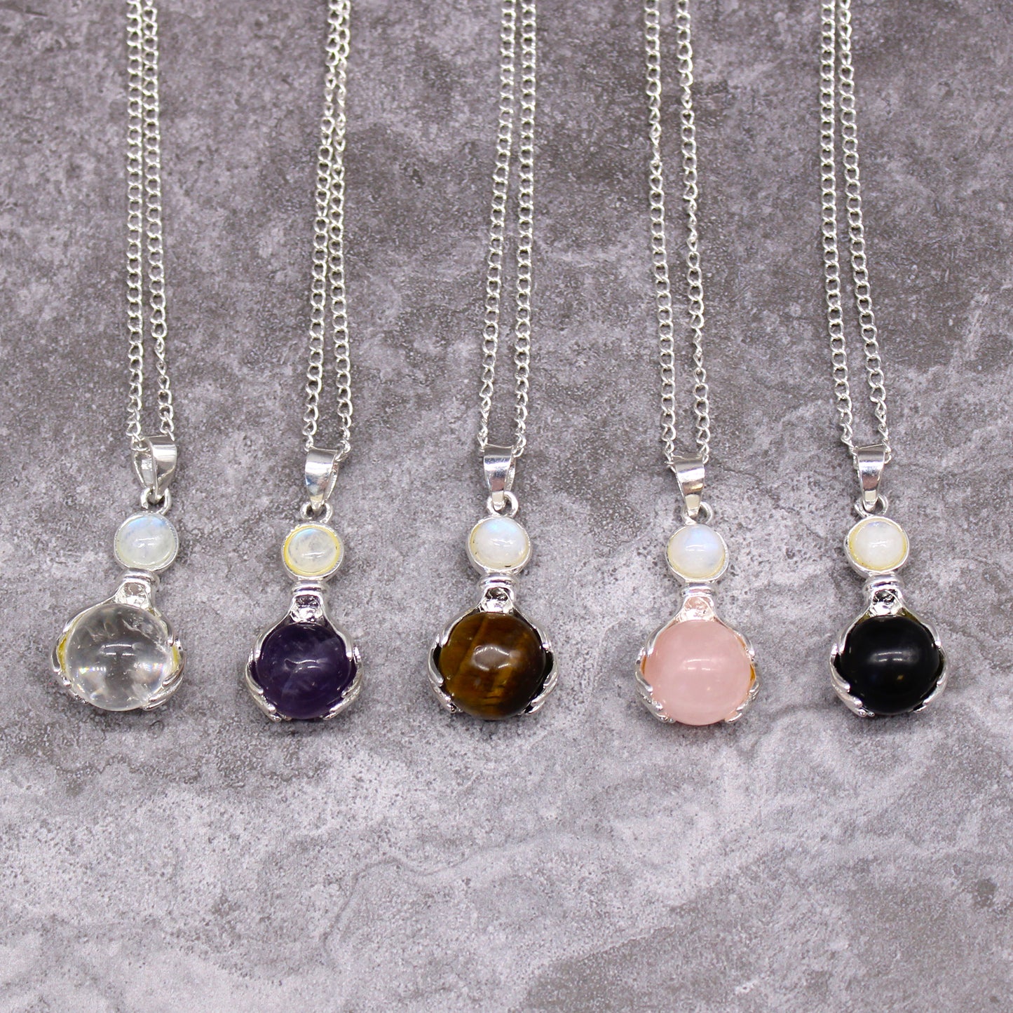 Crystal Healing Hands Pendant on Chain