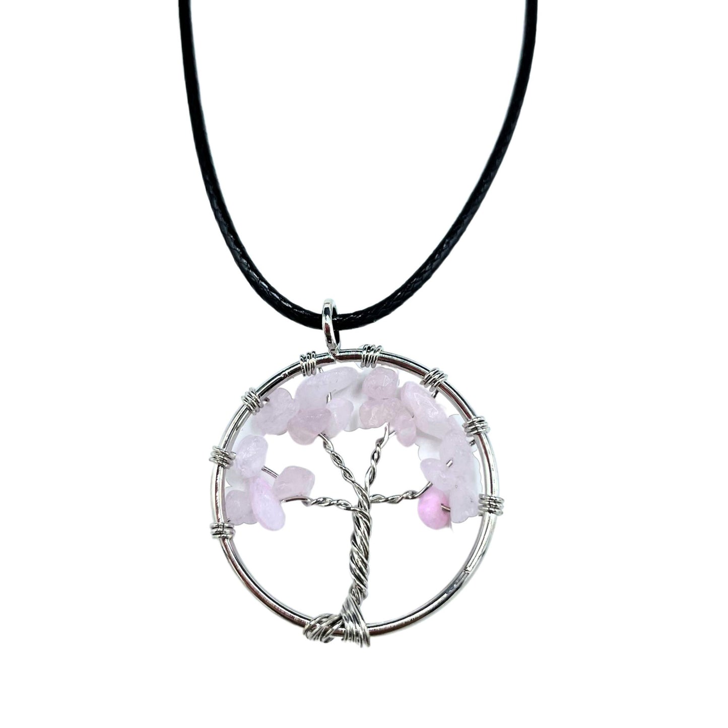 Crystal Tree of Life Pendant on Cord