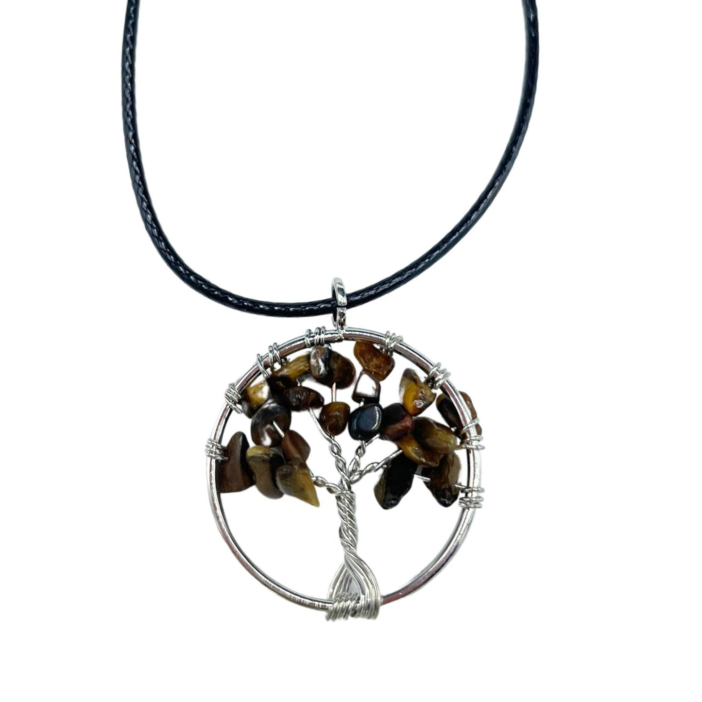 Crystal Tree of Life Pendant on Cord