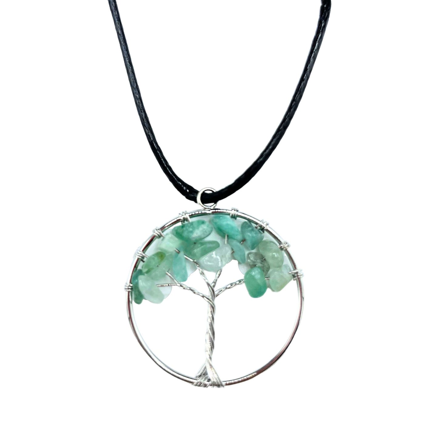 Crystal Tree of Life Pendant on Cord