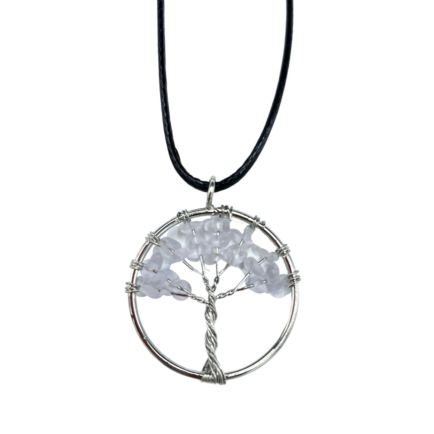 Crystal Tree of Life Pendant on Cord