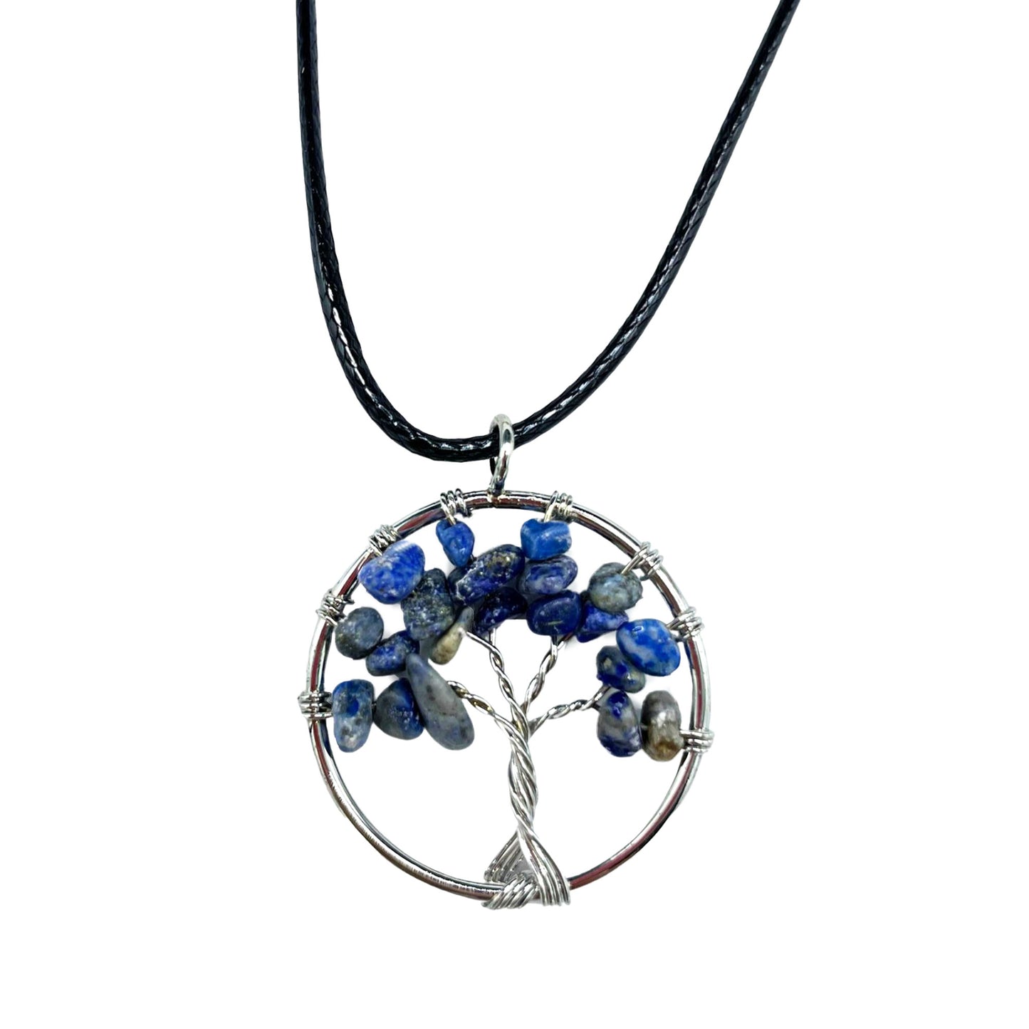 Crystal Tree of Life Pendant on Cord