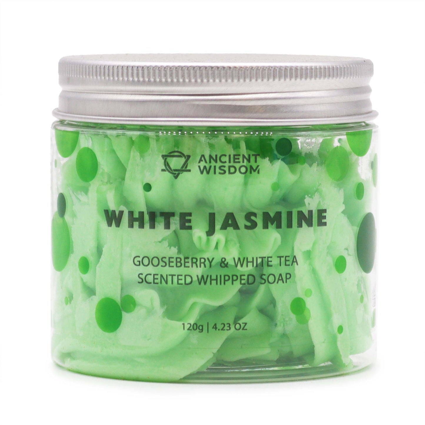 120g White Jasmine Whipped Soap