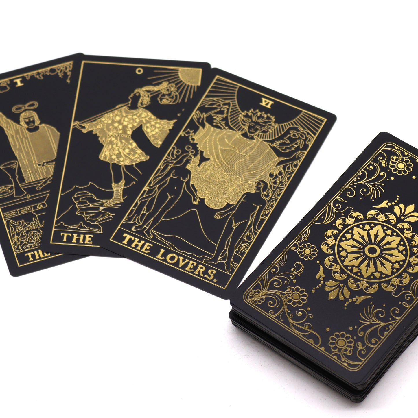 Gift Boxed Gold Foil Tarot Card Set & Book