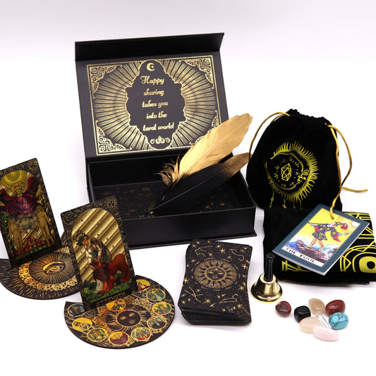 Gift Boxed Gold Foil Tarot Gift Set: Let The Magic Begin
