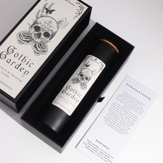 Gothic Garden: Ancient Witch Ritual Spell Candle
