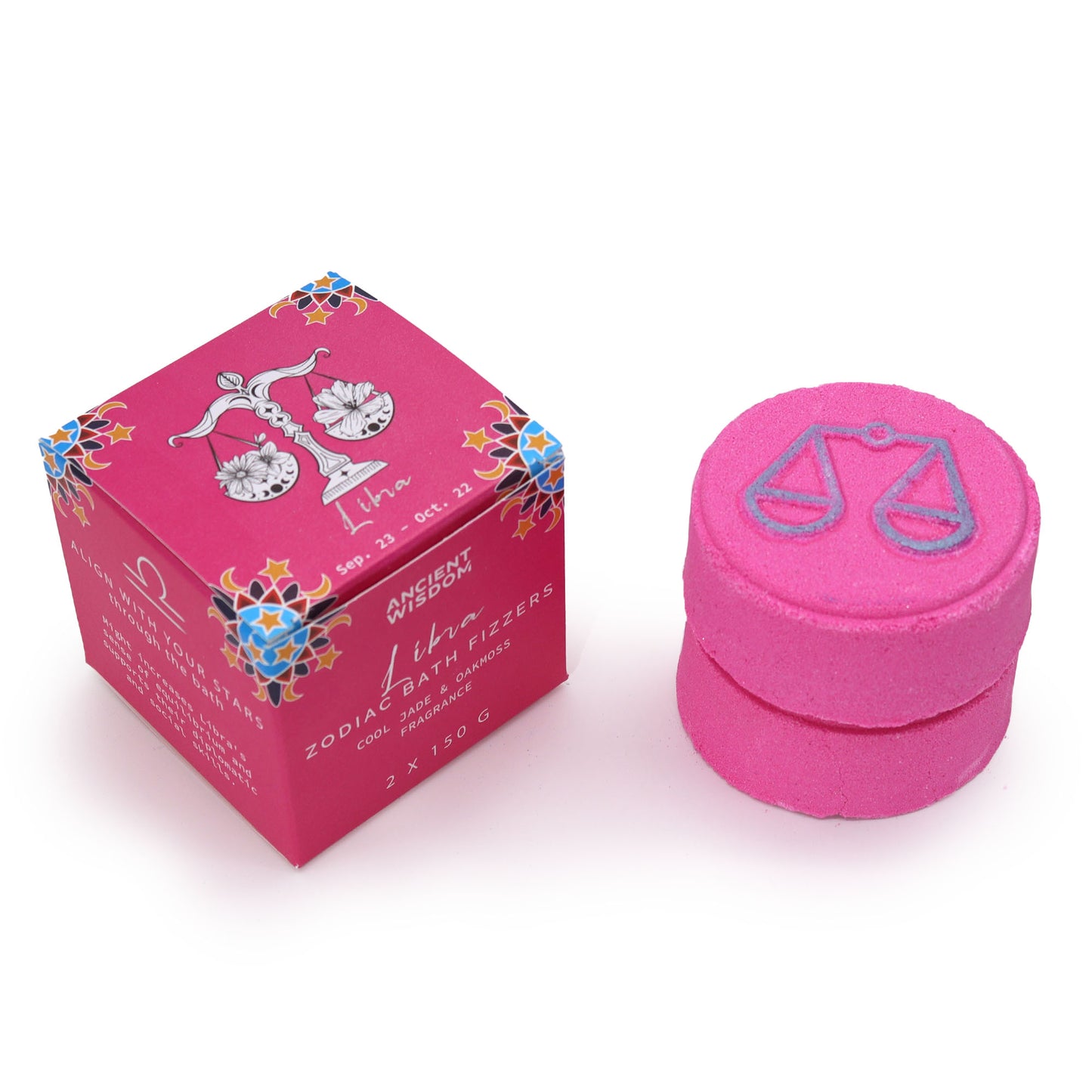 Box of Two Zodiac Bath Fizzers: Libra