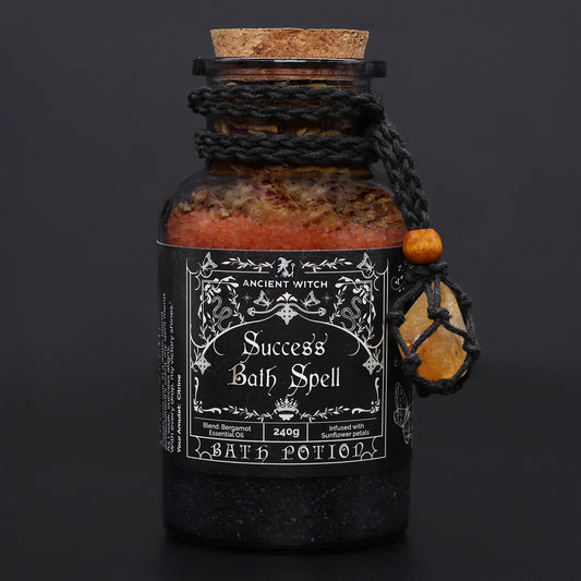 Ancient Witch Bath Potion & Citrine Amulet: Success