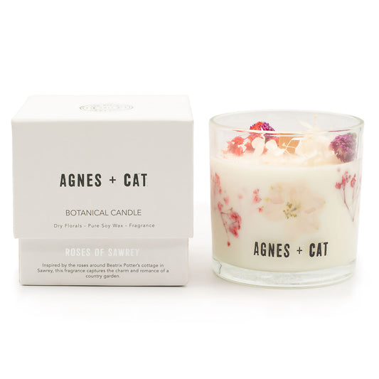 Agnes & Cat Extra Large Crackle Soy Candle - Roses of Sawrey