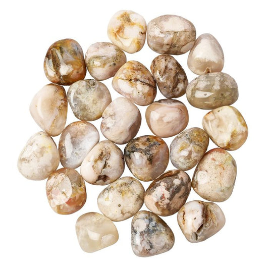 Blossom Agate Tumblestone (1pc)