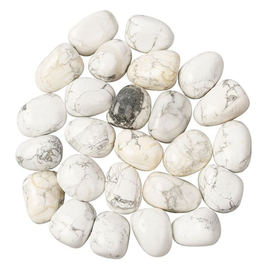 White Howlite Tumblestone (1pc)
