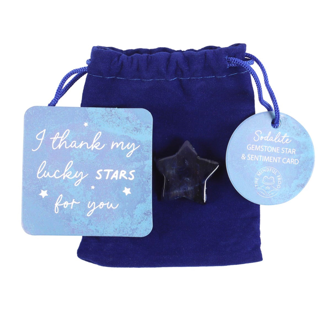 Crystal Gift: Heart, moon or star crystal in bag