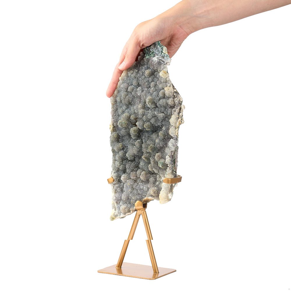 Custom Crystal Orders: Amethyst Druzy on Stand 1.4kg