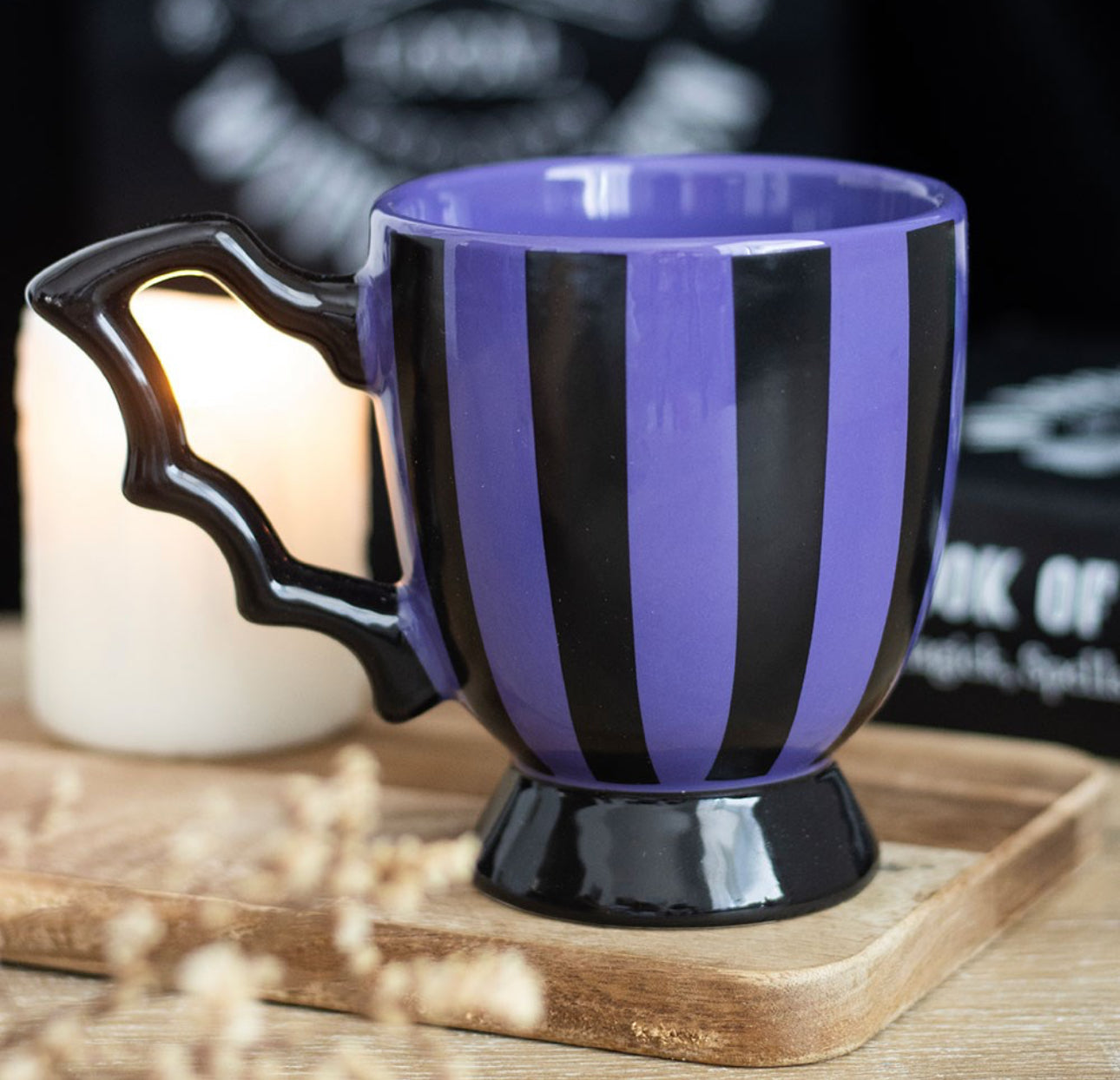 Striped Bat Wing Teacup