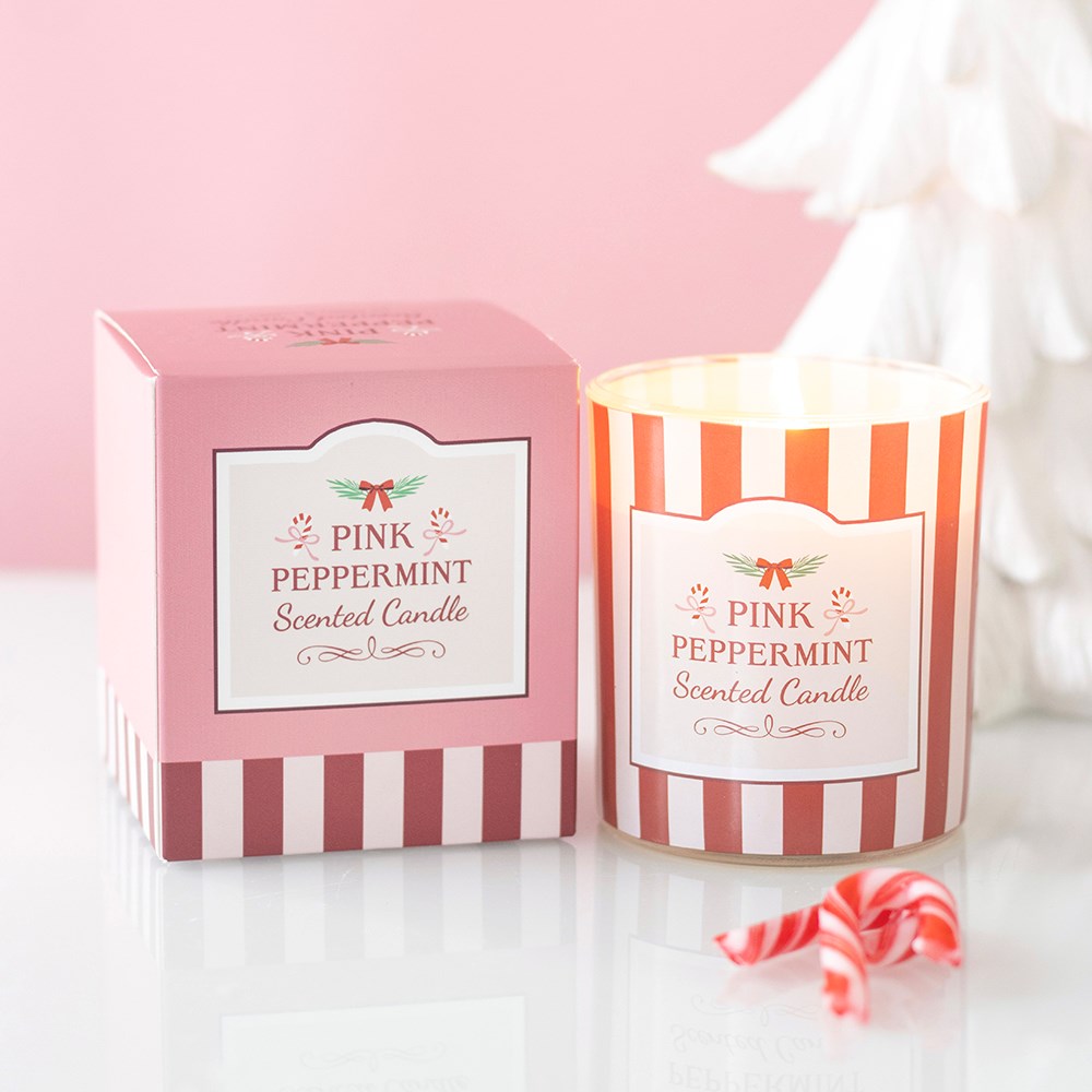 Pink Peppermint Jar Candle