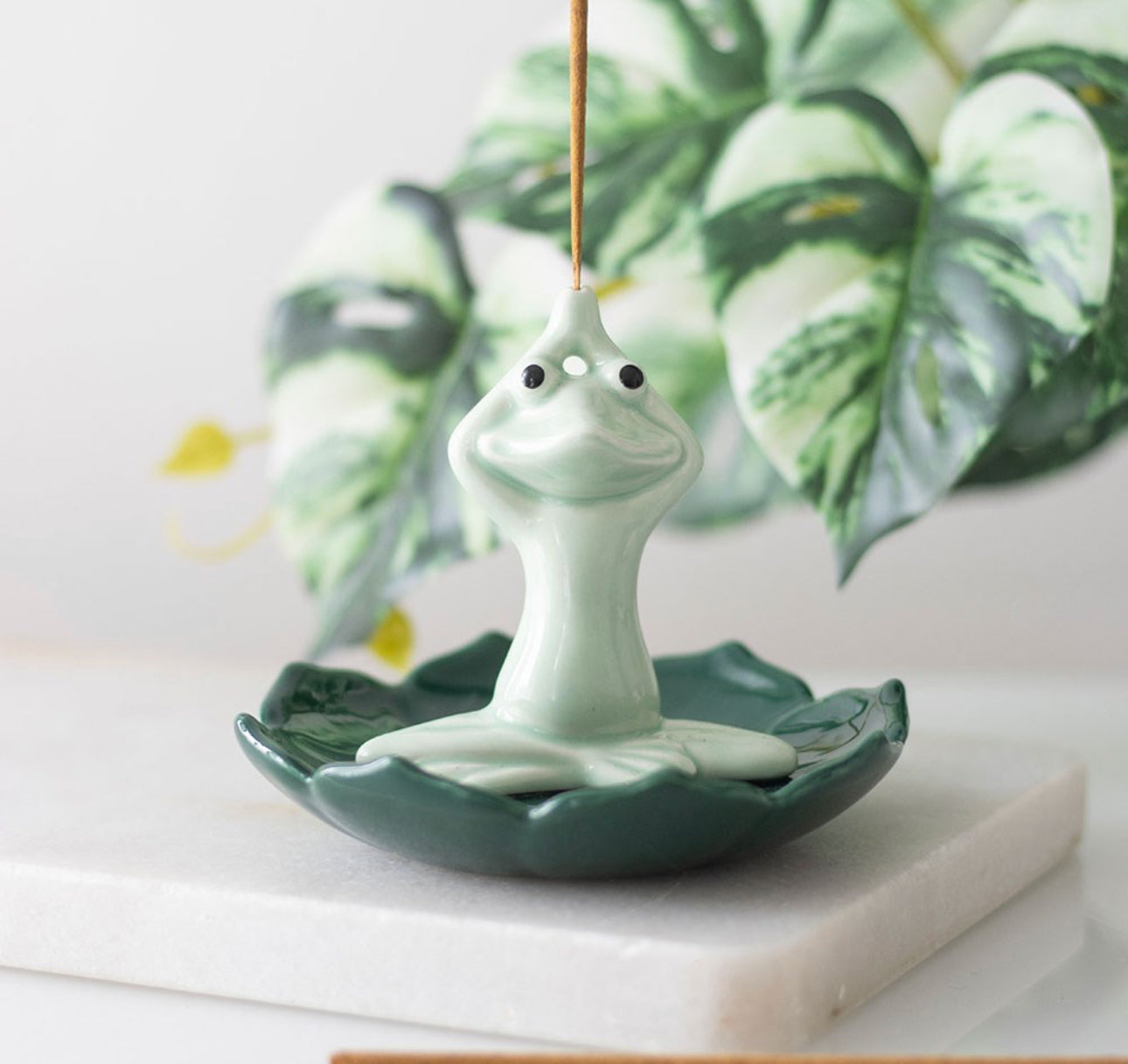 Yoga Frog Incense Stick Holder