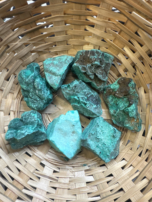 Half Rough & Half Polished Malachite 45-70g