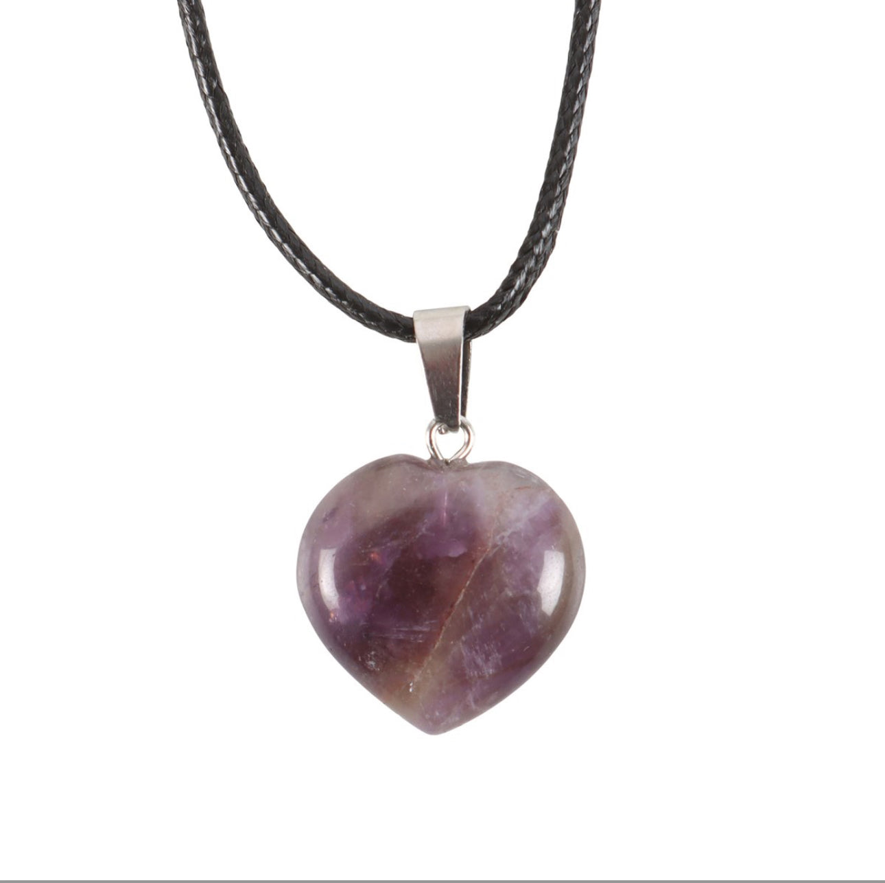 Healing Heart Crystal Pendant Necklace