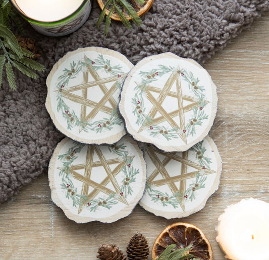 Set of 4 Winter Solstice Coasters