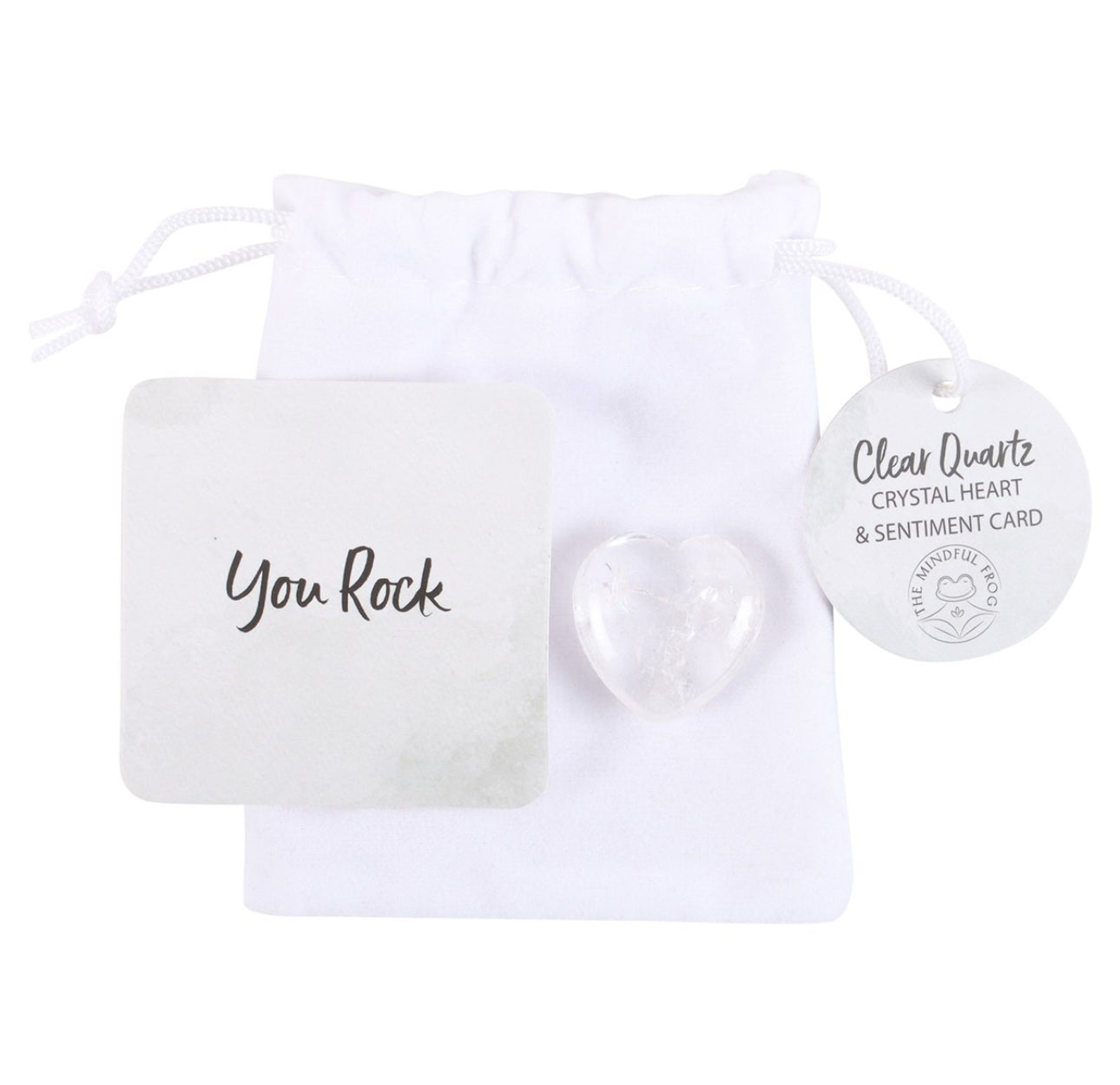 Crystal Gift: Heart, moon or star crystal in bag