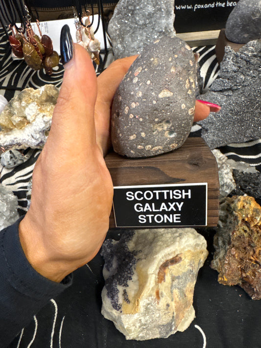 Scottish Galaxy Stone & Stand