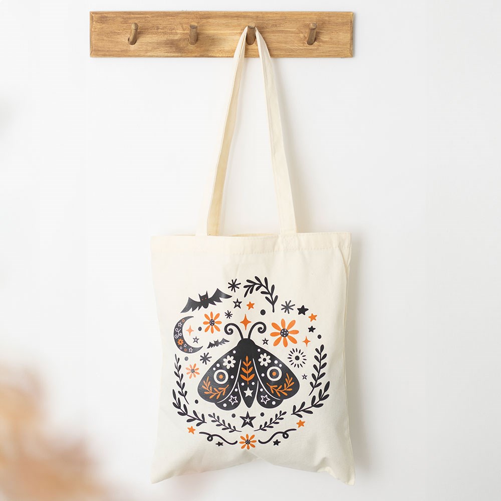 Frightful Folk Moth Tote Bag