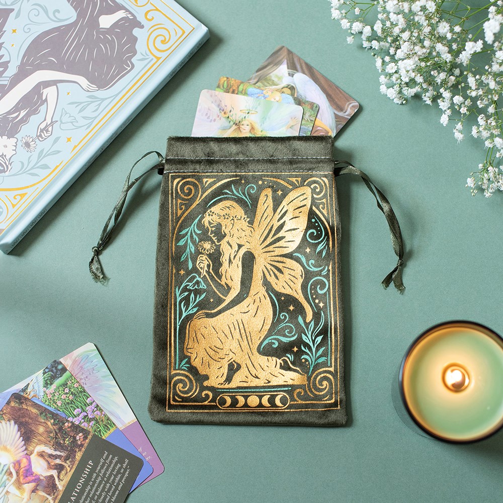 Stardust Fairy Velvet Drawstring Tarot Pouch