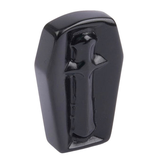 Black Obsidian Coffin 60mm