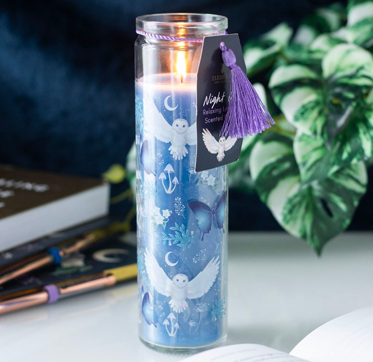 Night Owl Lavender Scented Tube Candle