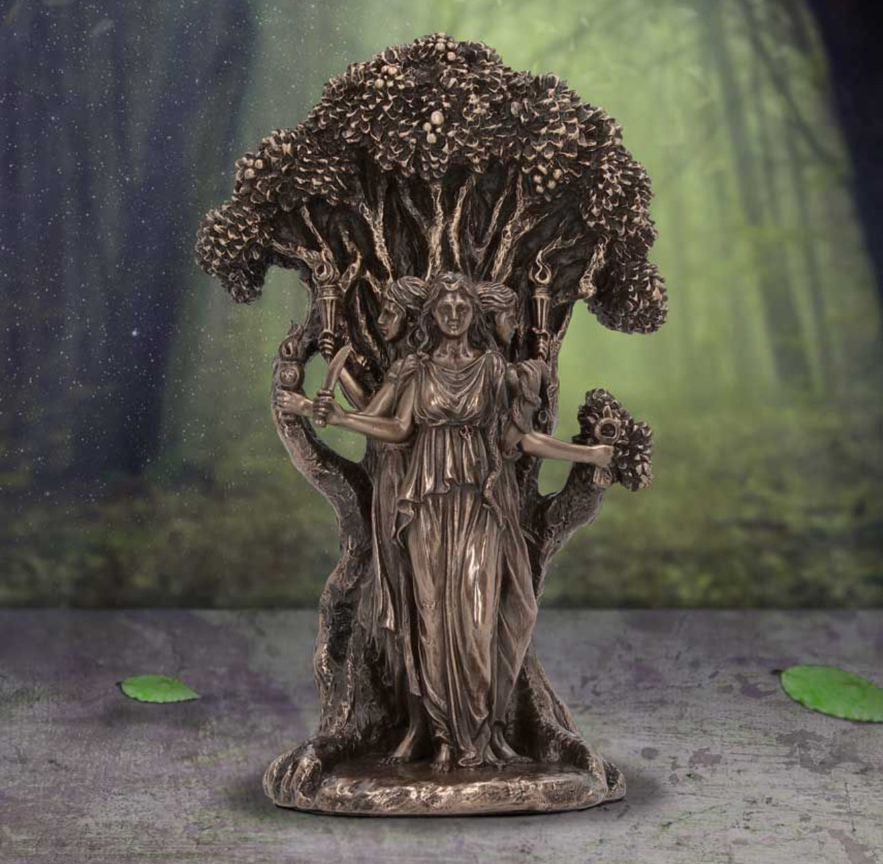 Triple Moon Goddess Hecate Figurine 18cm