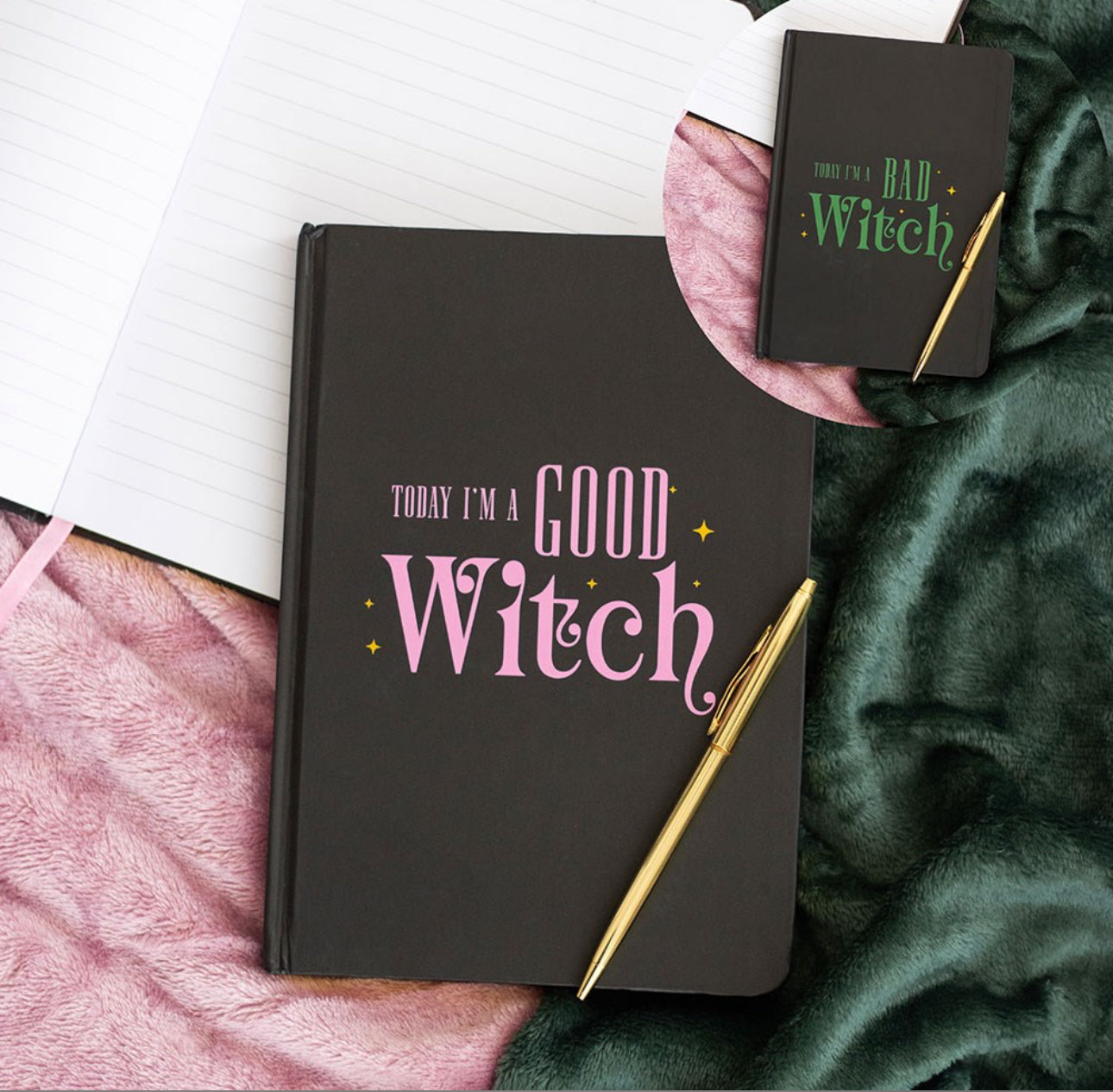 Good Witch Bad Witch Reversible Notebook