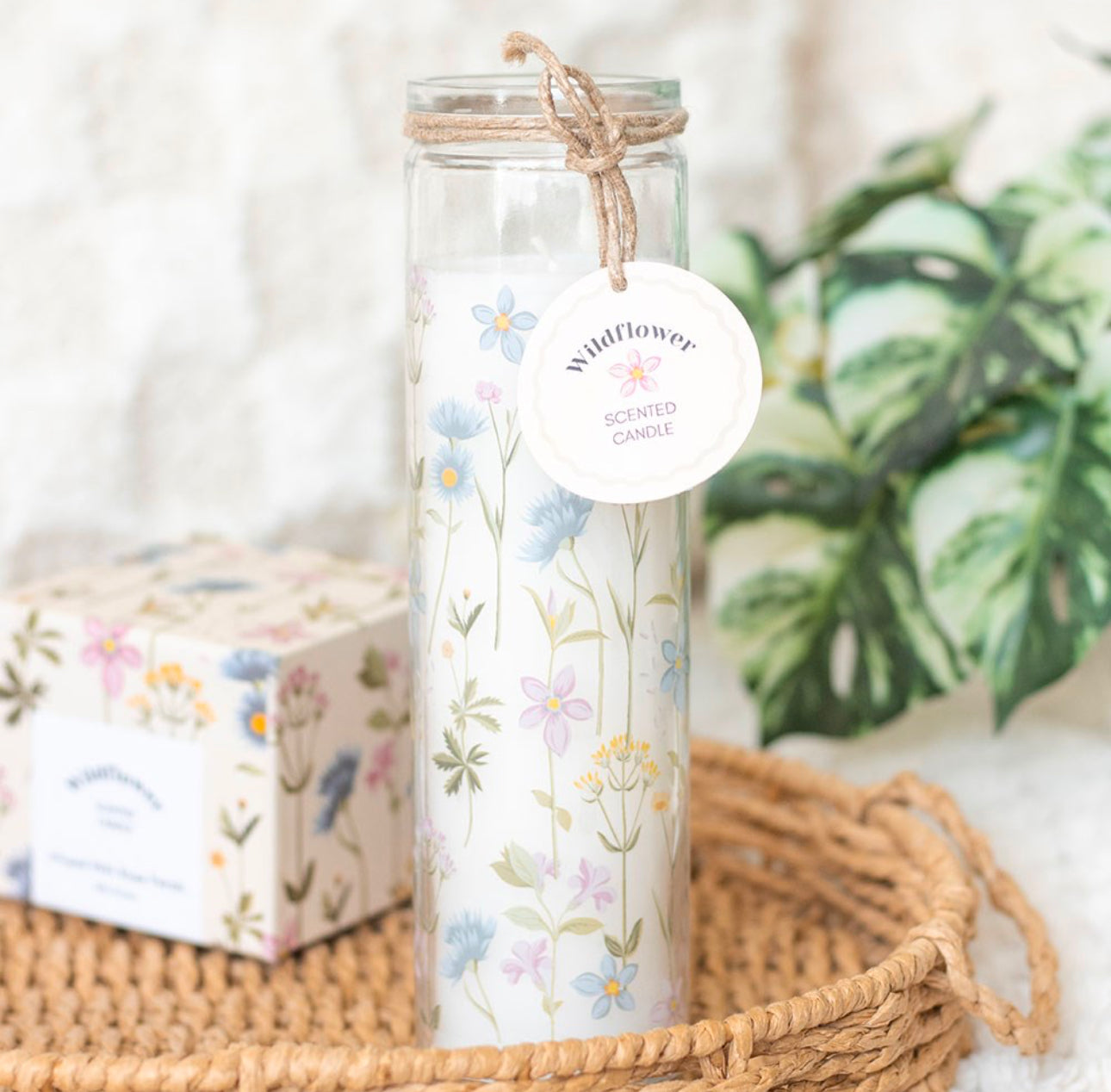 Floral Print Wildflower Scented Candle