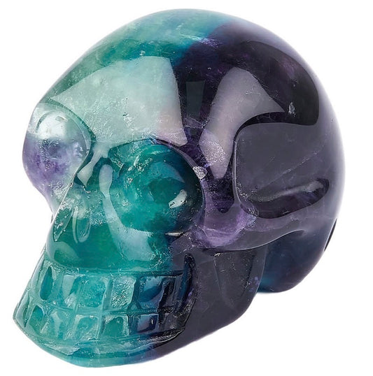 Rainbow Fluorite Skull 50mm