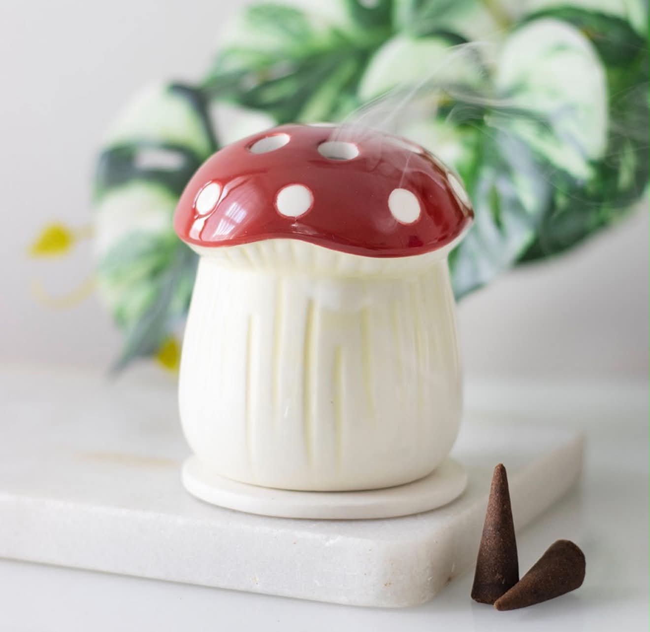 Mushroom Incense Cone Burner